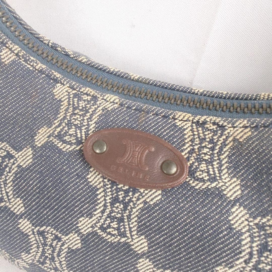 【美品】CELINE セリーヌ トリオンフ デニム ワンショルダー バッグ