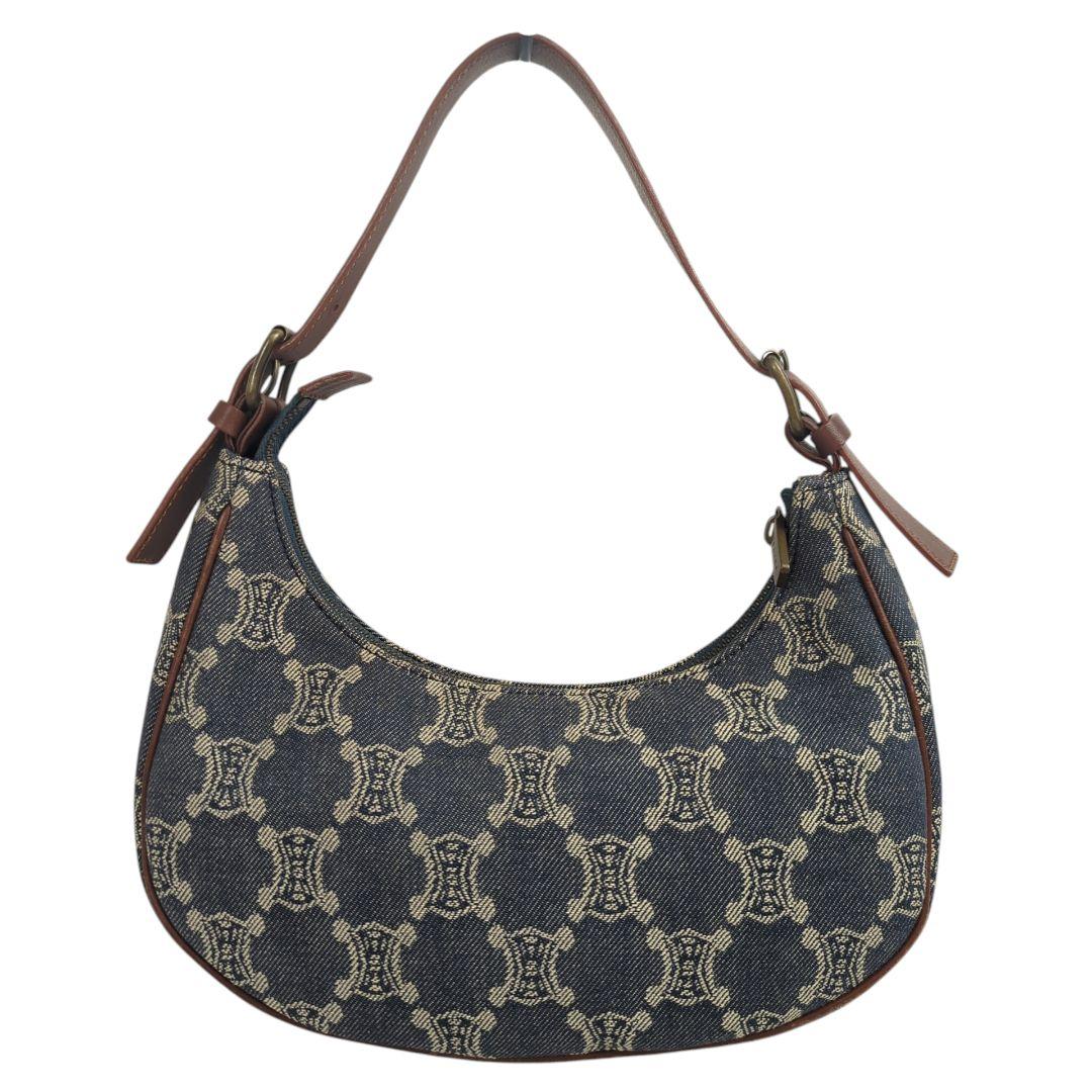 【美品】CELINE セリーヌ トリオンフ デニム ワンショルダー バッグ