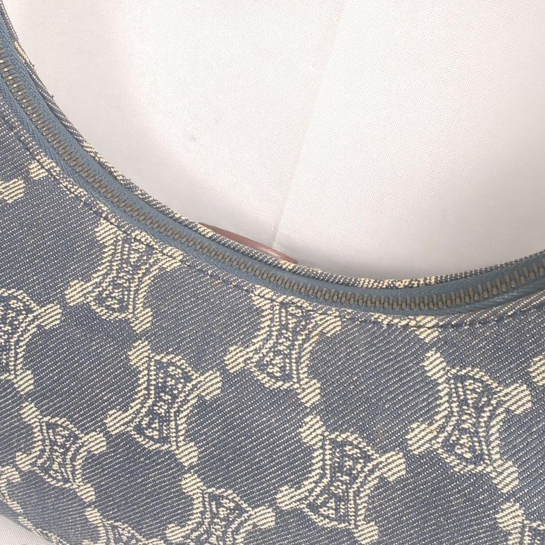 【美品】CELINE セリーヌ トリオンフ デニム ワンショルダー バッグ