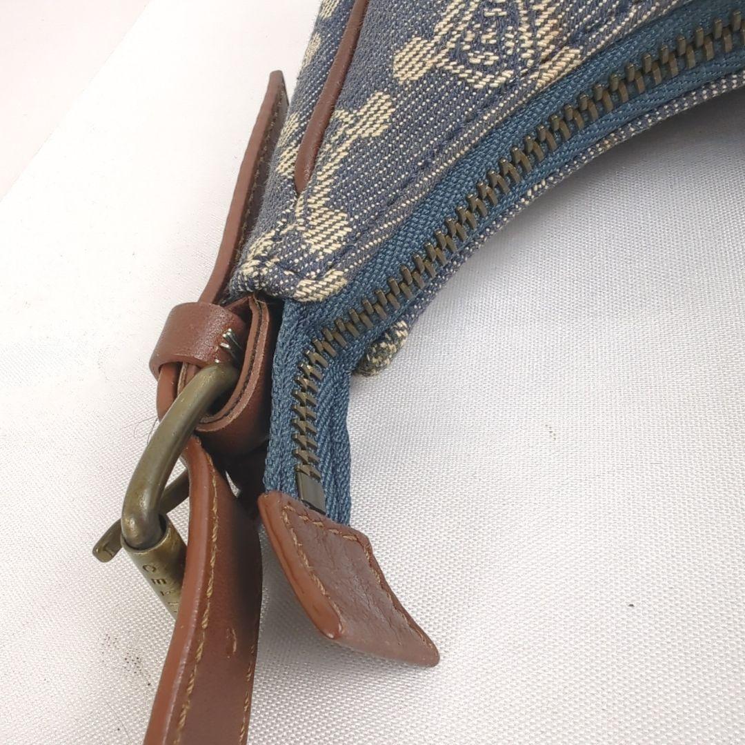 【美品】CELINE セリーヌ トリオンフ デニム ワンショルダー バッグ