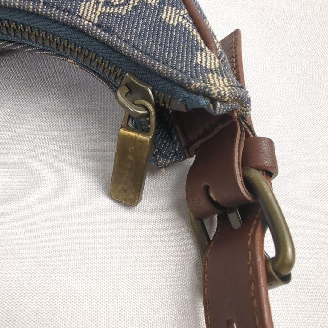 【美品】CELINE セリーヌ トリオンフ デニム ワンショルダー バッグ