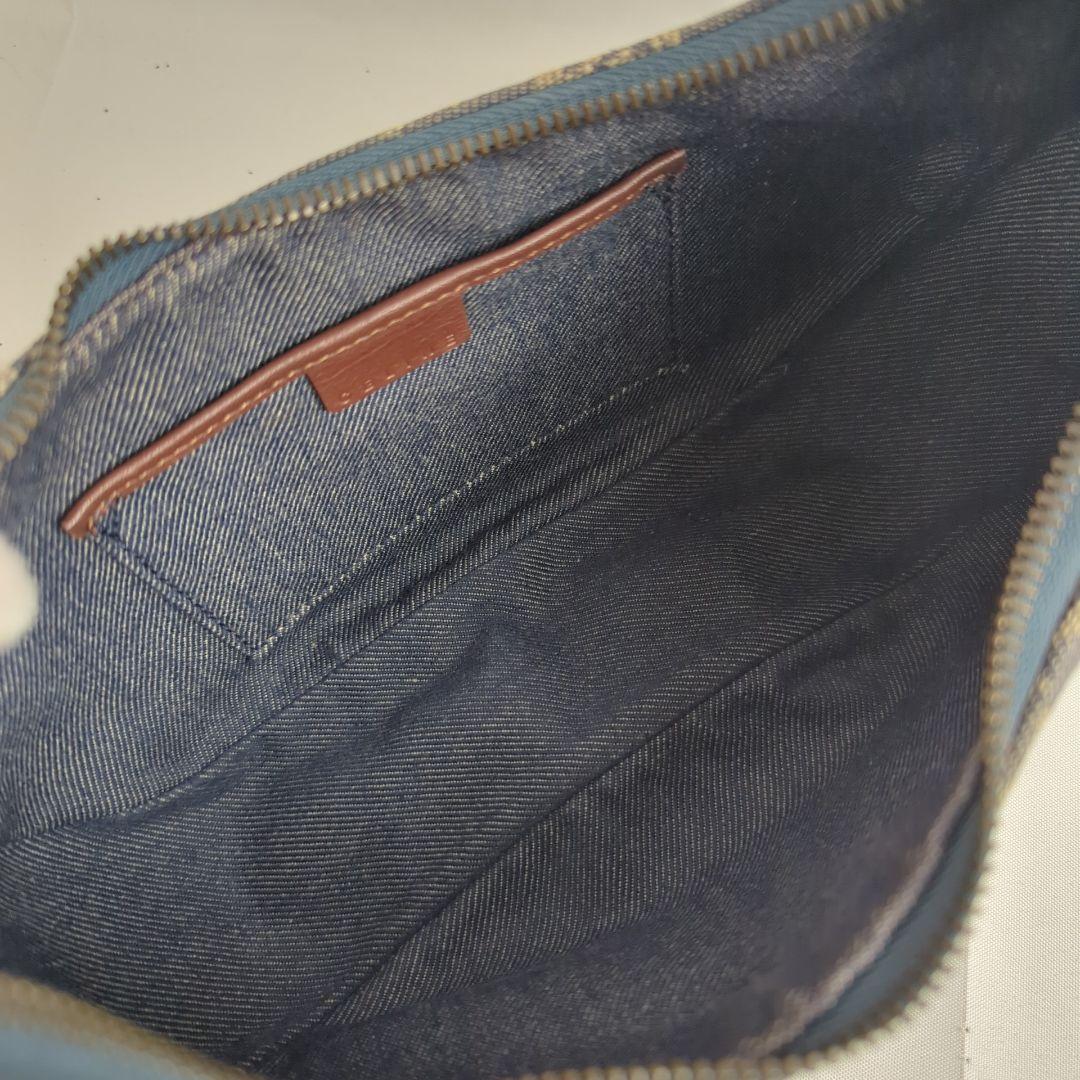 【美品】CELINE セリーヌ トリオンフ デニム ワンショルダー バッグ