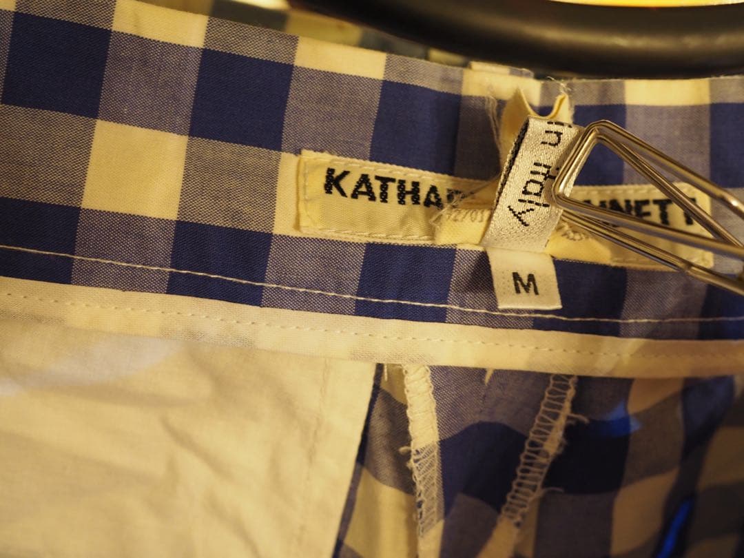 KHATHARINE HAMNETT ギンガムチェック　パンツ　80’s