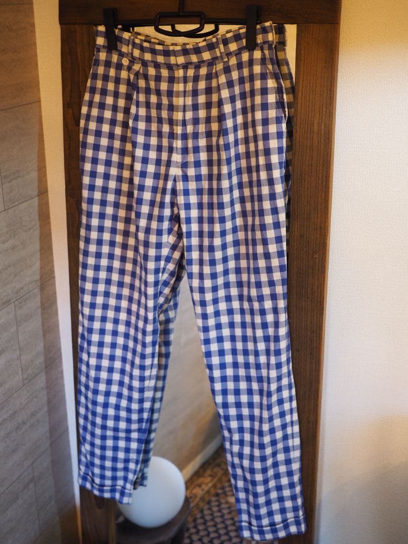 KHATHARINE HAMNETT ギンガムチェック　パンツ　80’s