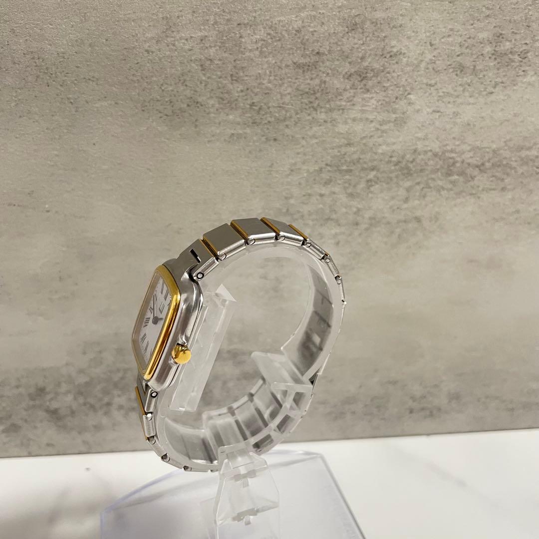 稼動品　ダンヒル　ミレニアム　スクエア　コンビカラー　腕時計　レディース