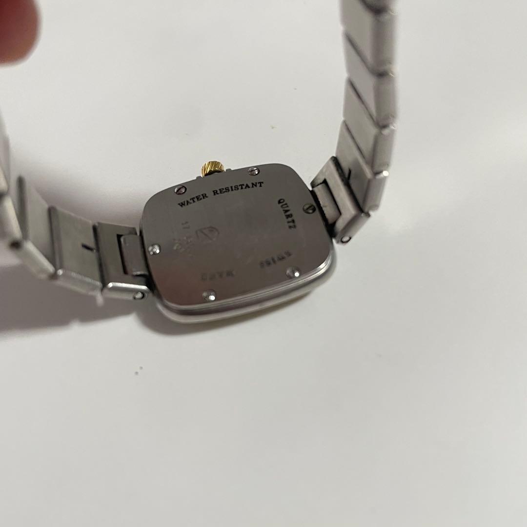 稼動品　ダンヒル　ミレニアム　スクエア　コンビカラー　腕時計　レディース