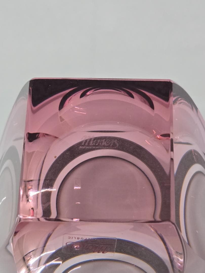 Moser プラチナ　薄赤クリスタルグラス