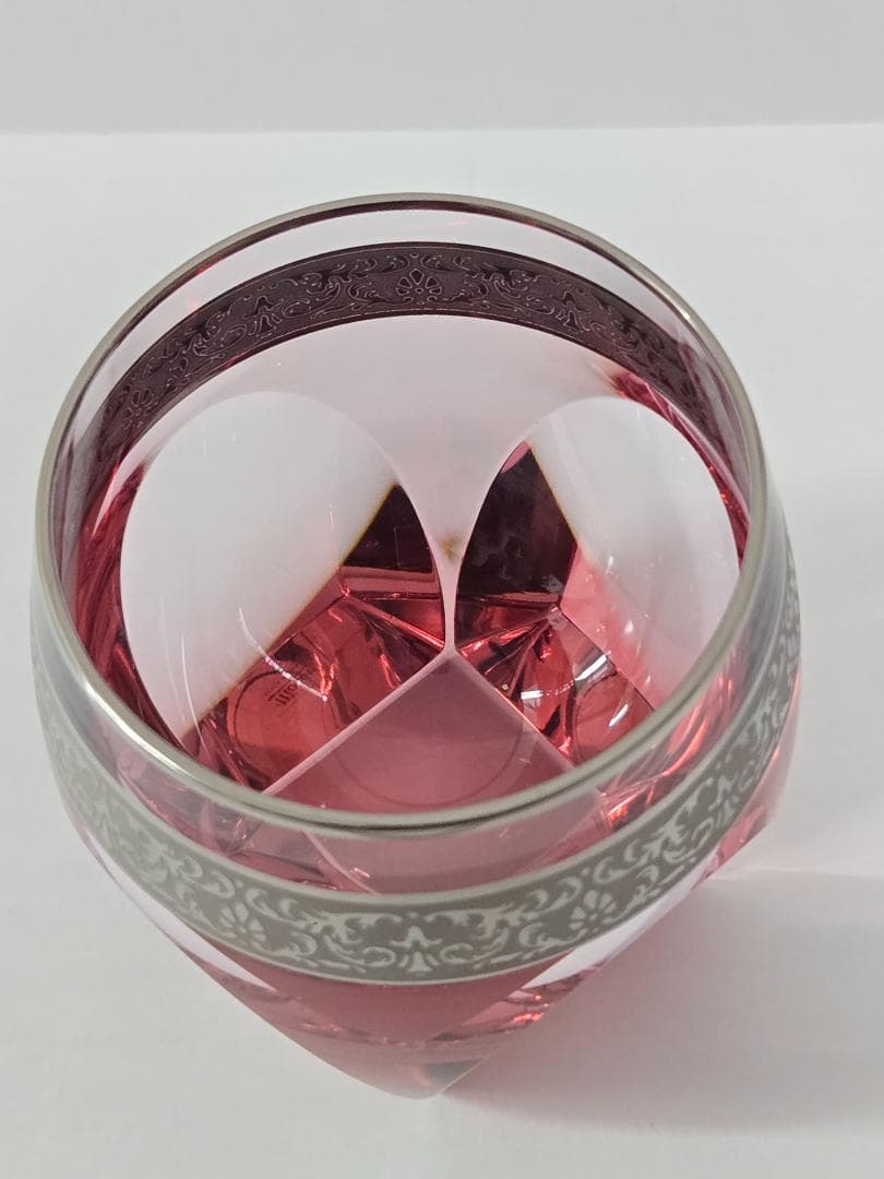 Moser プラチナ　薄赤クリスタルグラス