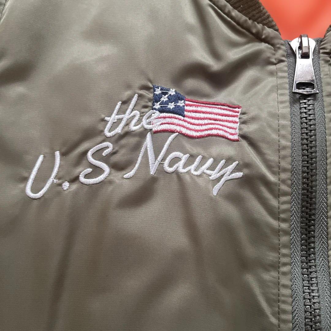 90s MA-1 フライトジャケット 刺繍