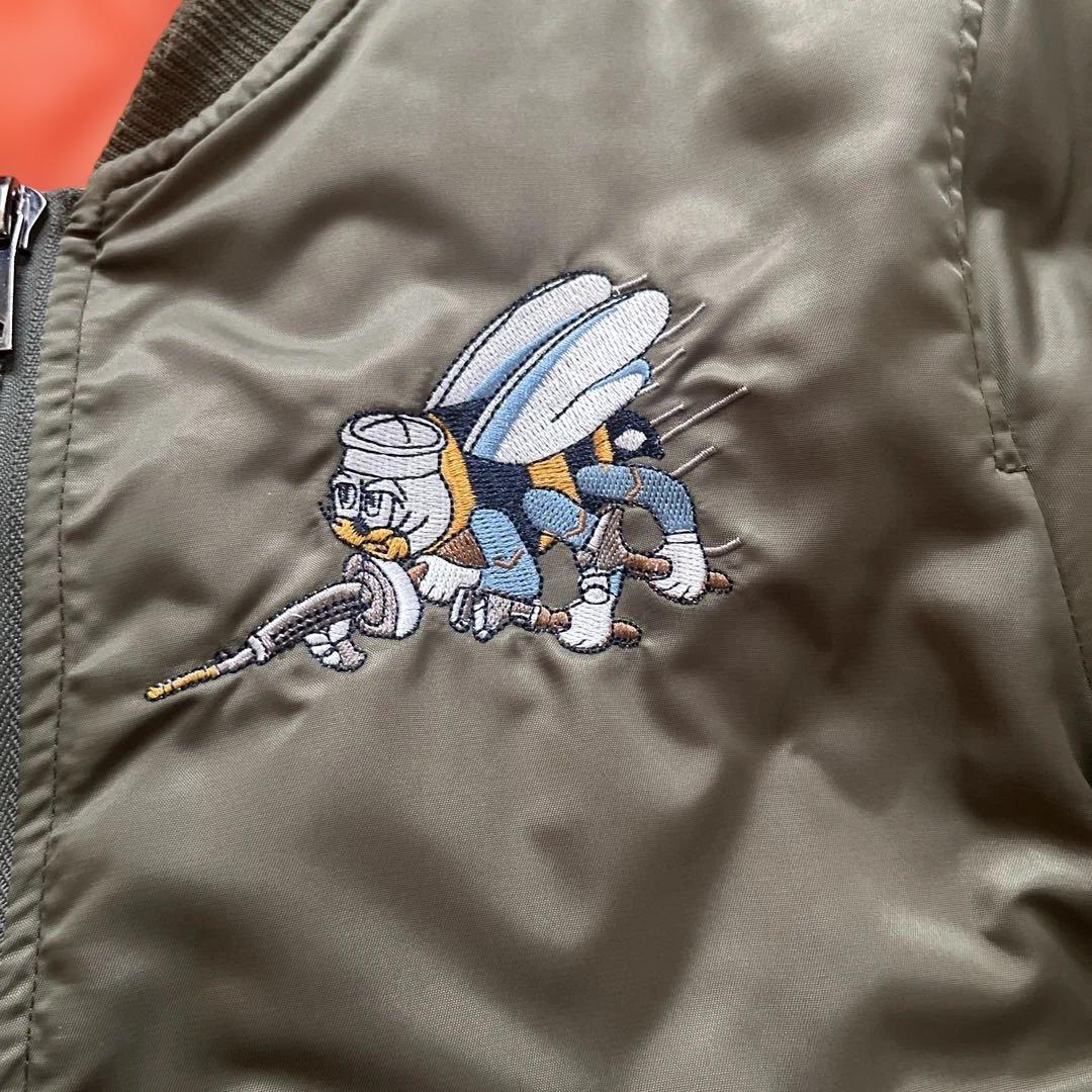 90s MA-1 フライトジャケット 刺繍