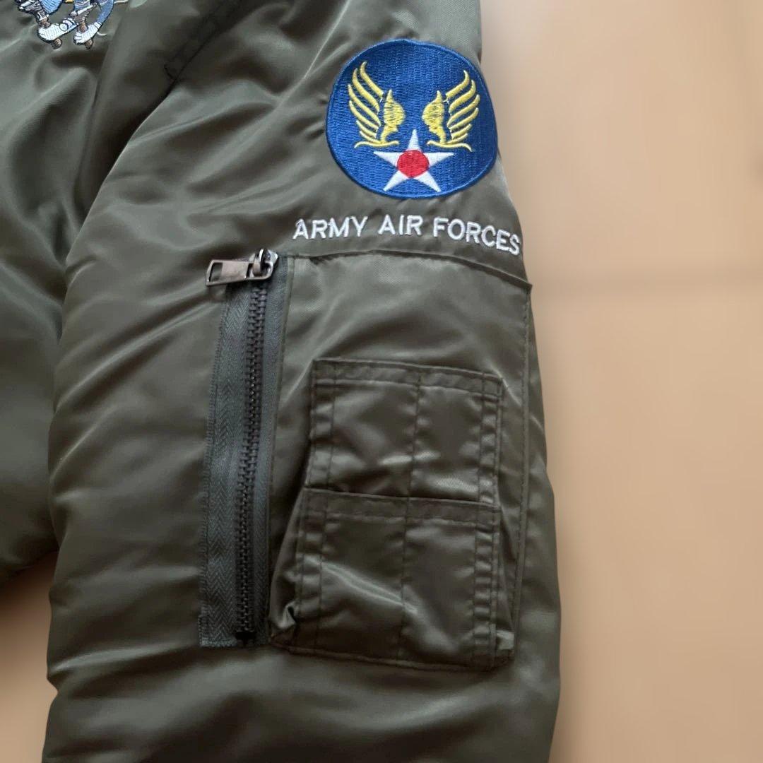 90s MA-1 フライトジャケット 刺繍