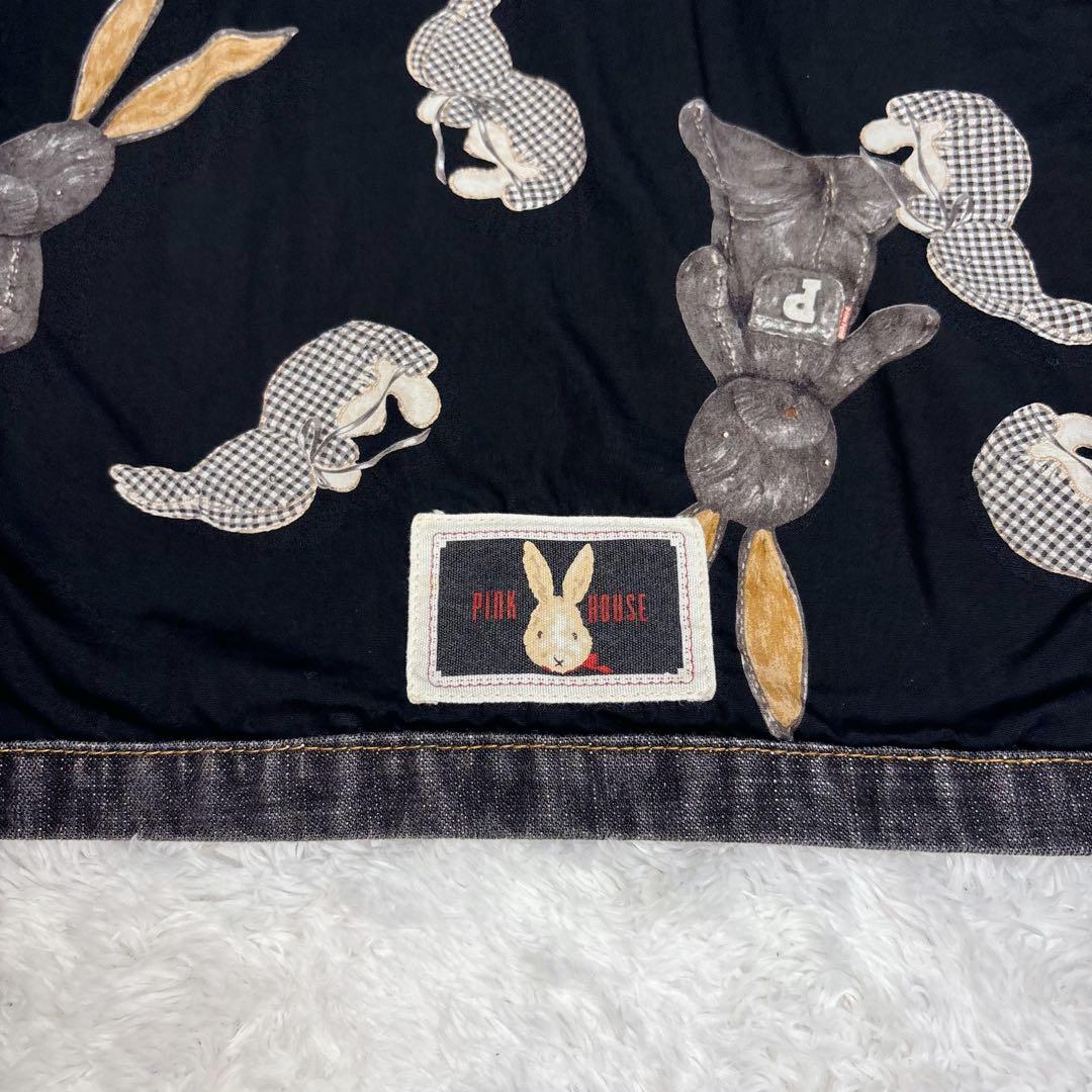 希少 PINK HOUSE ピンクハウス デニムジャケット うさぎ 刺繍