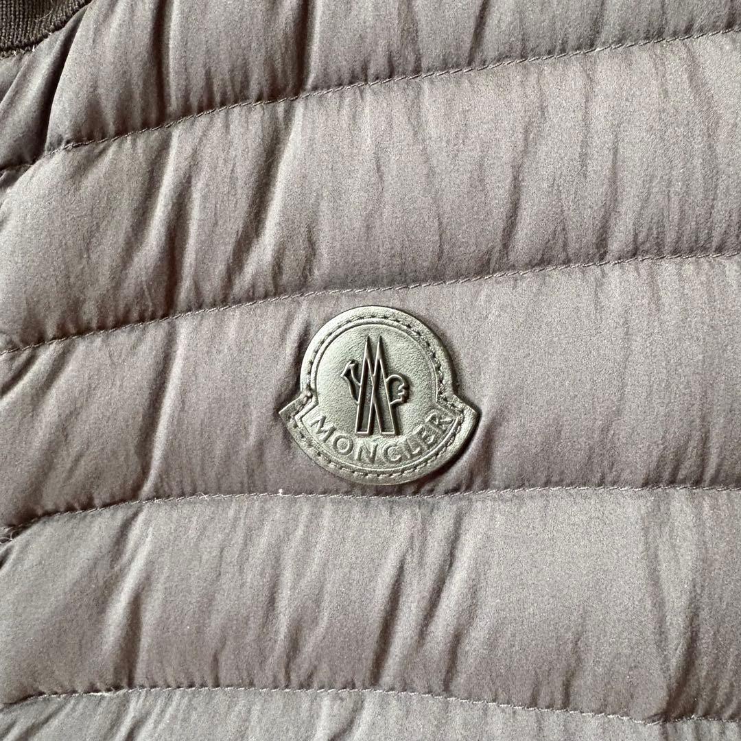 【美品】MONCLER モンクレール ニット切替ダウンジップアップベスト