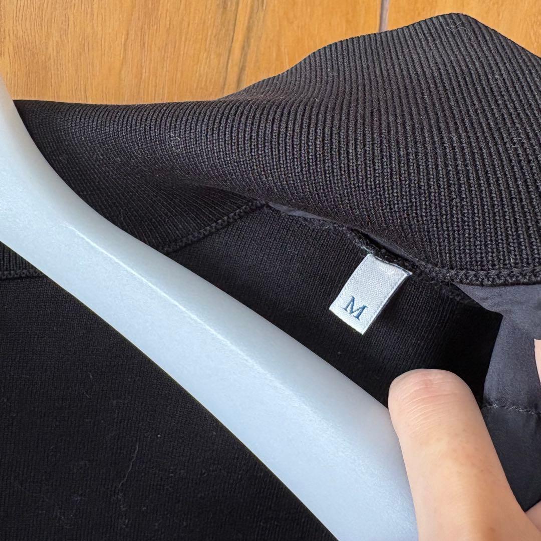 【美品】MONCLER モンクレール ニット切替ダウンジップアップベスト