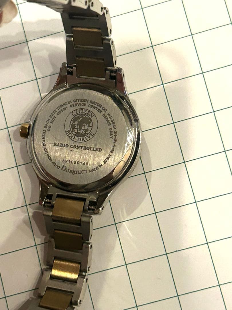 CITIZEN XC クォーツ腕時計 ゴールドレディース エコ・ドライブ電波時計