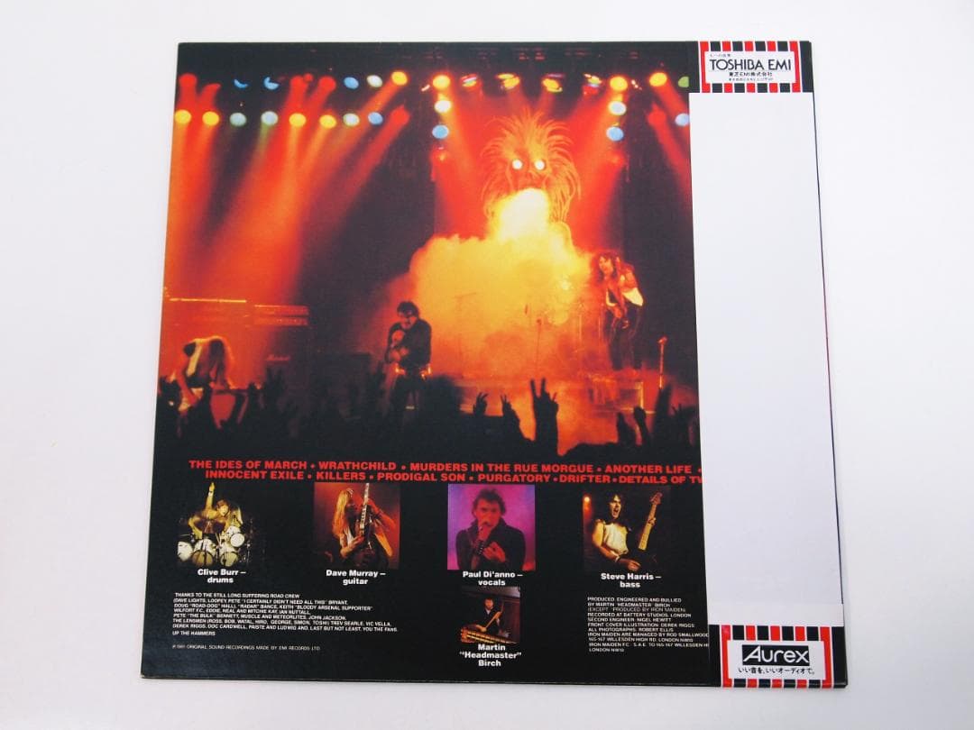 ポスター付！見本盤 白ラベル IRON MAIDEN / KILLERS