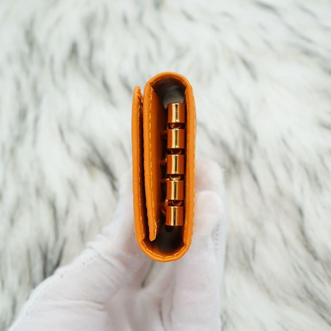 新品未使用品　Yves Saint-Laurent キーケース　オレンジ系　希少