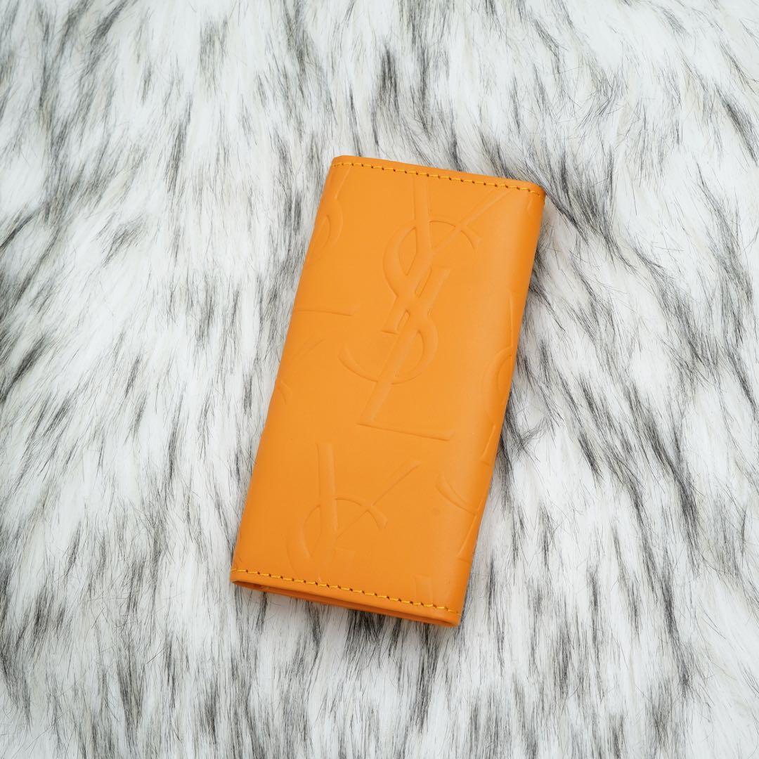 新品未使用品　Yves Saint-Laurent キーケース　オレンジ系　希少