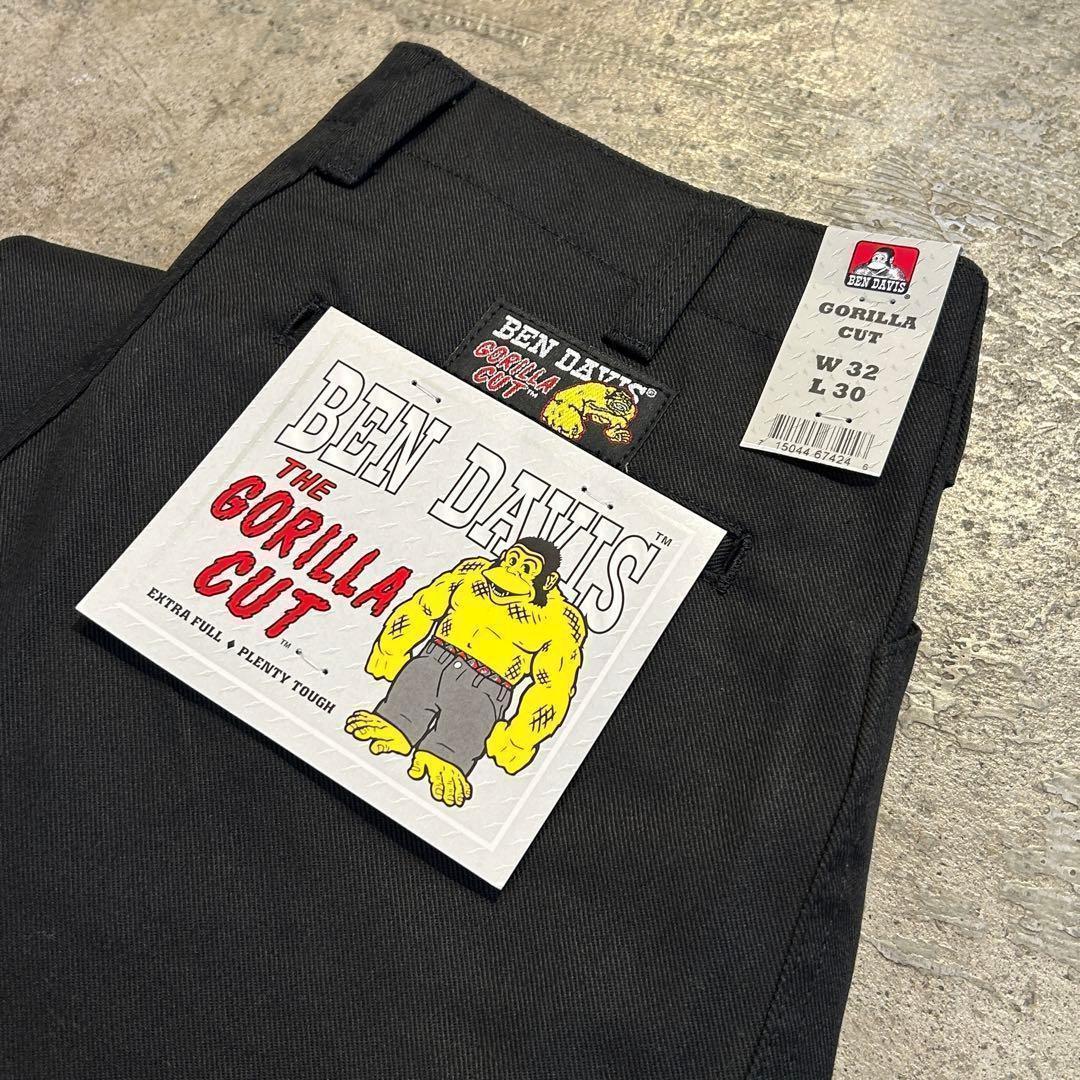 新品 BENDAVIS GORILLA CUT ゴリラカットパンツ 黒 W32