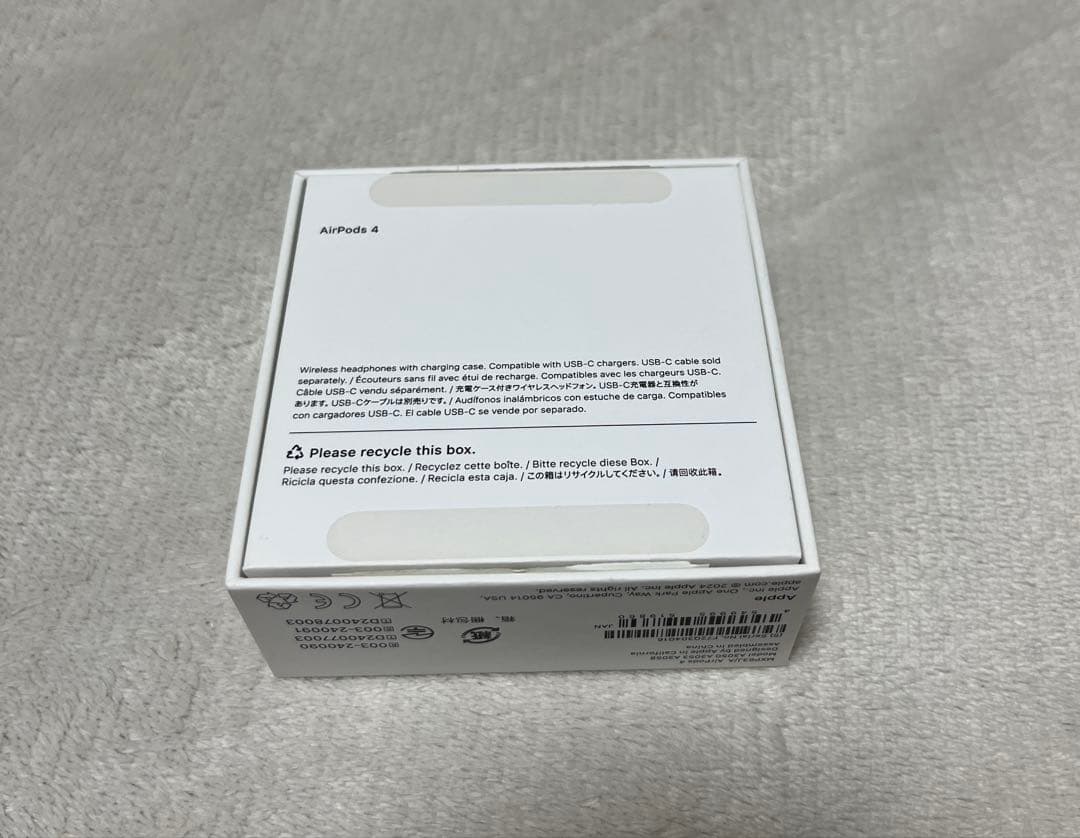 AirPods 4 本体 USB-C充電対応