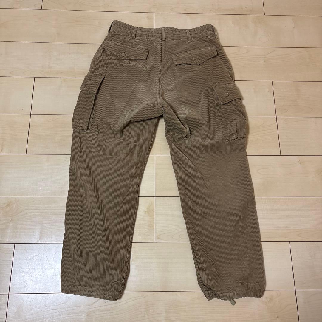 エンジニアードガーメンツ　ブラウン コーデュロイ カーゴパンツ