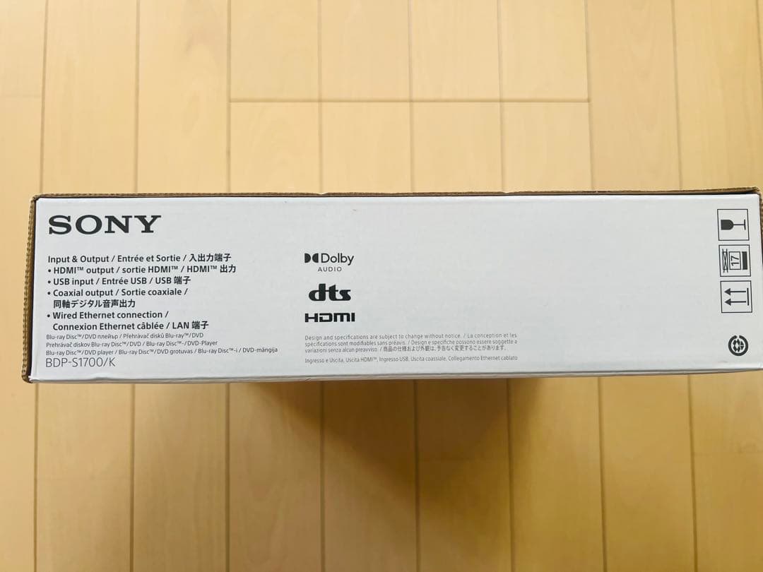 SONY ソニー ブルーレイ/DVDプレーヤー BDP-S1700/K