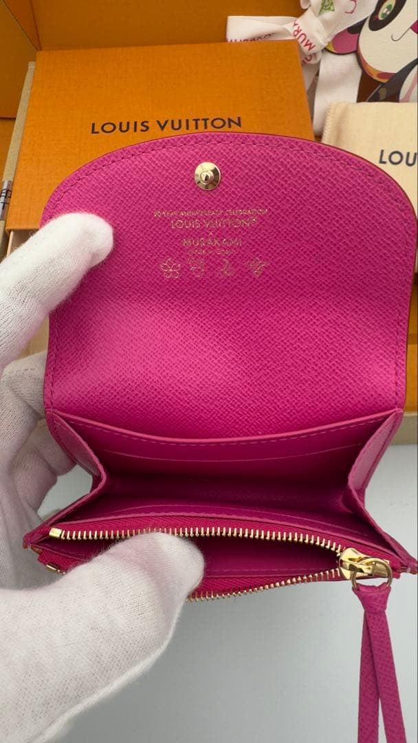 専用あらまさ様村上隆 三つ折り財布 LV×TM ポルトモネ・ロザリ M13399