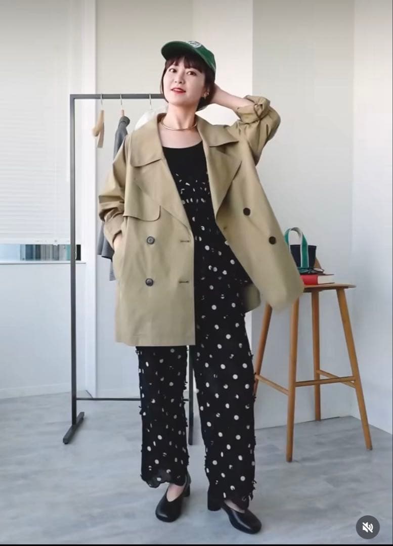 spick＆span C/Pミドル丈トレンチコート 38 ベージュ　新品