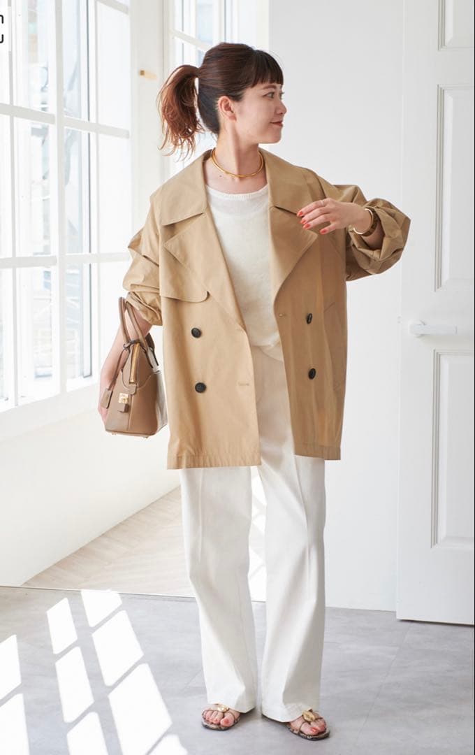 spick＆span C/Pミドル丈トレンチコート 38 ベージュ　新品