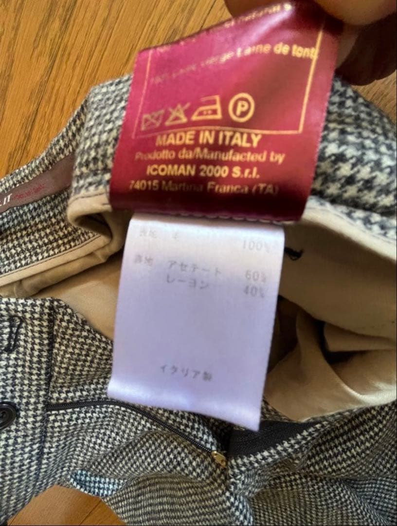 ベルウィッチ　BERWICH ２プリーツ　サイドアジャスターパンツ