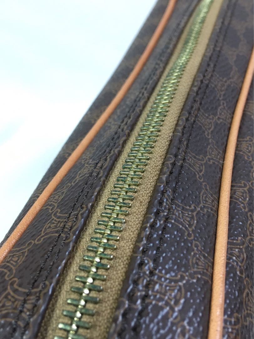 美品　セリーヌ　マカダム柄　クラッチバッグ　ハンドバッグ