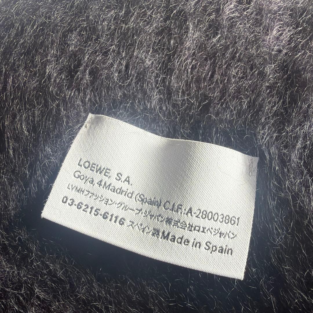 もふもふ❤️LOEWE ブラック マフラー フリンジ付き