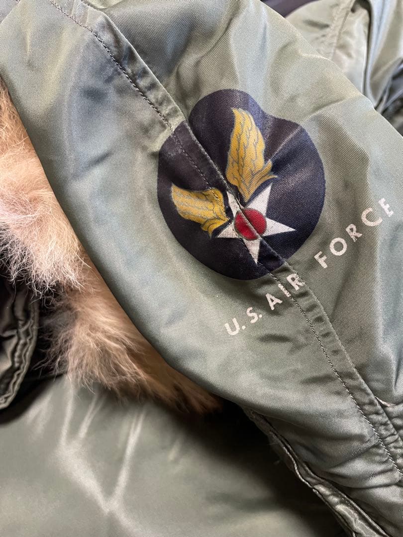 60s USA製 N-3B USAF 米軍実物 フライトジャケット N3B