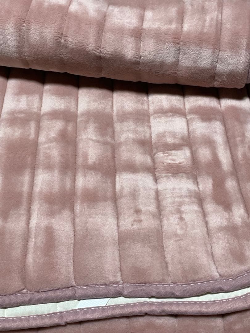 5層構造アクリル敷パッドシングル備長炭岩盤浴シート合わせ毛布ダブル二枚セット