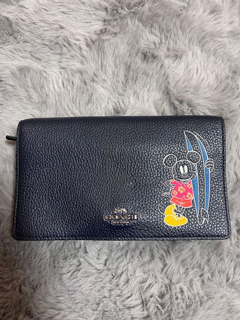 COACH ミッキーマウス 長財布ショルダー