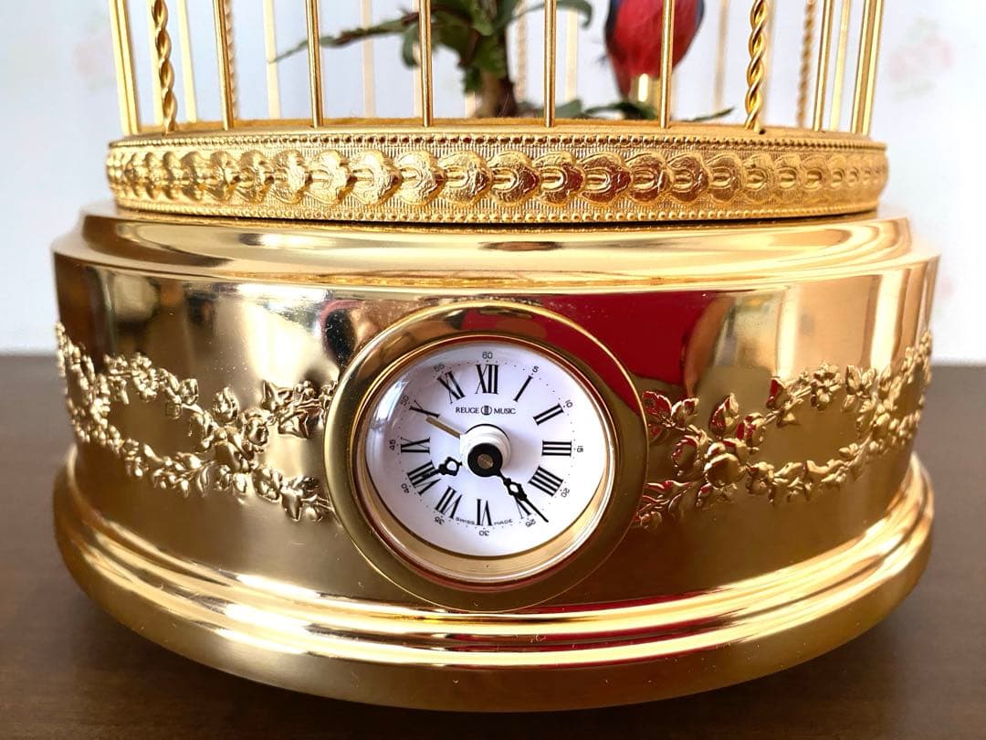 リュージュ社シンギングバード　オルゴール時計