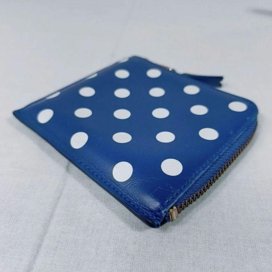 コムデギャルソン　ドット柄が可愛い❗️　L字ファスナー財布