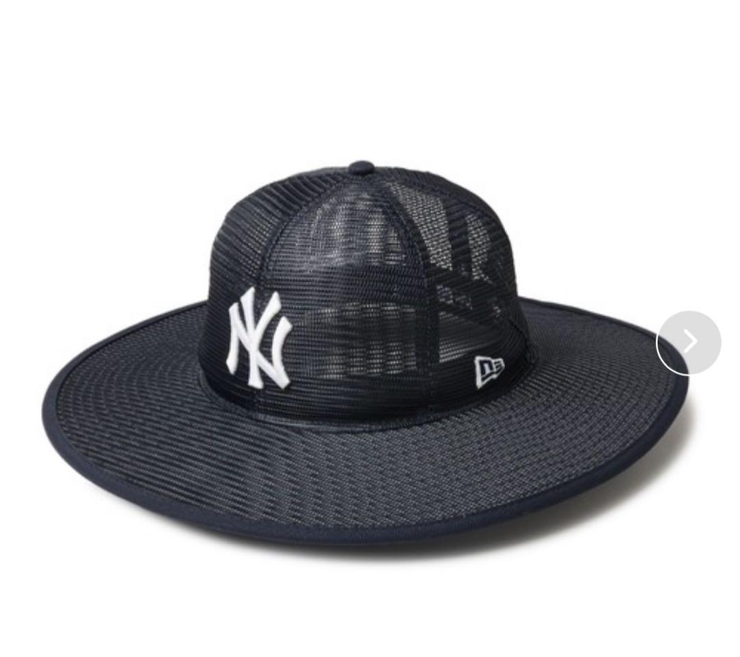 NEW ERA ヤンキース　ロングブリムメッシュハット