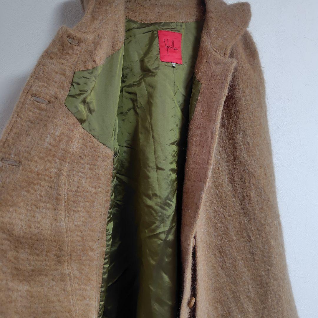 美品 シビラ Sybilla モヘヤ フード付き ポンチョ