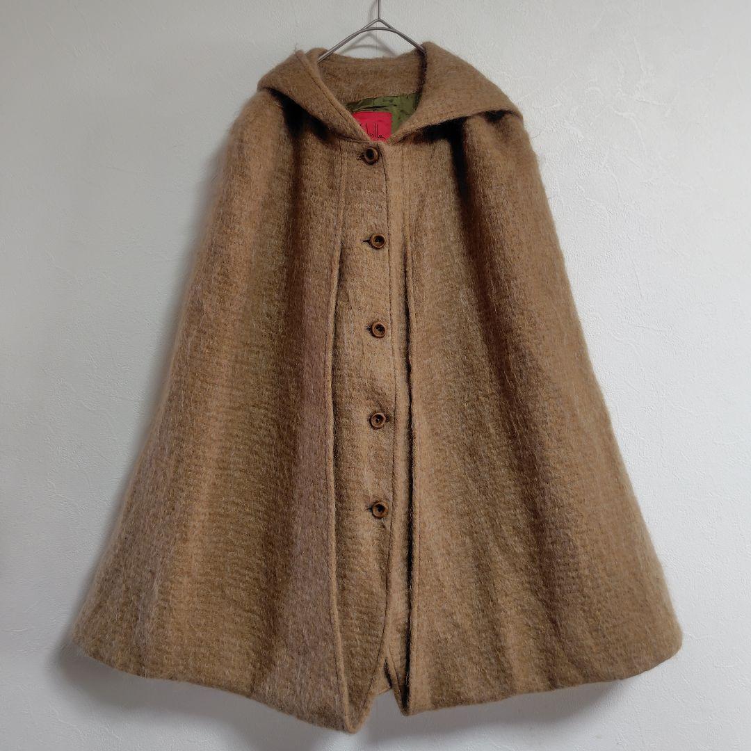 美品 シビラ Sybilla モヘヤ フード付き ポンチョ