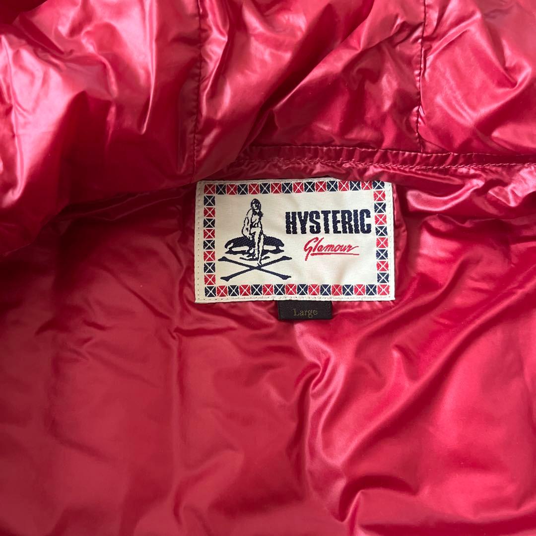 ヒステリックグラマー　ダウンベスト　プリマロフト　Lサイズ　美品