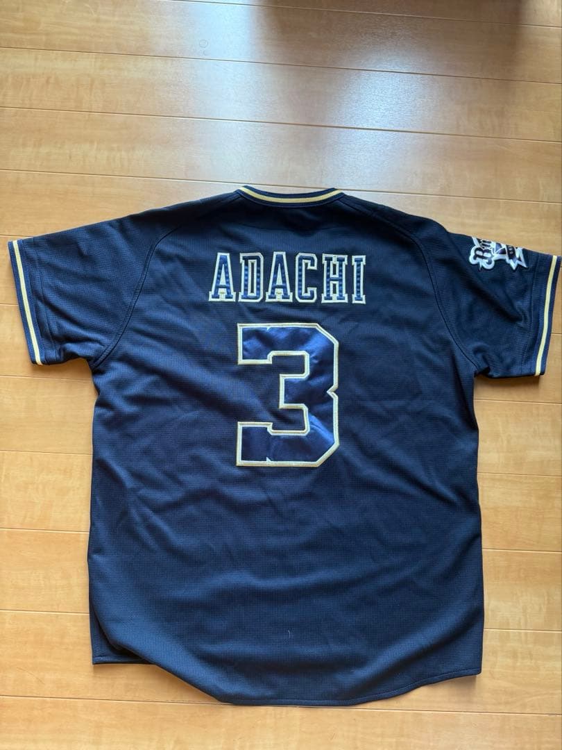 オリックス　安達了一　ユニフォーム（ビジター）　サイズS