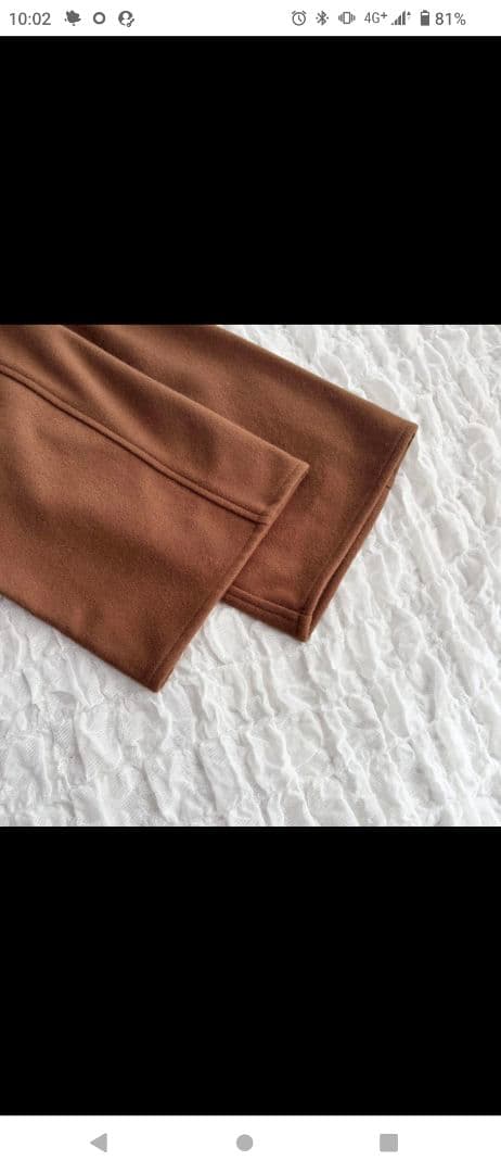 【美品】 クラネ ノーカラーブルゾン ショート丈コート