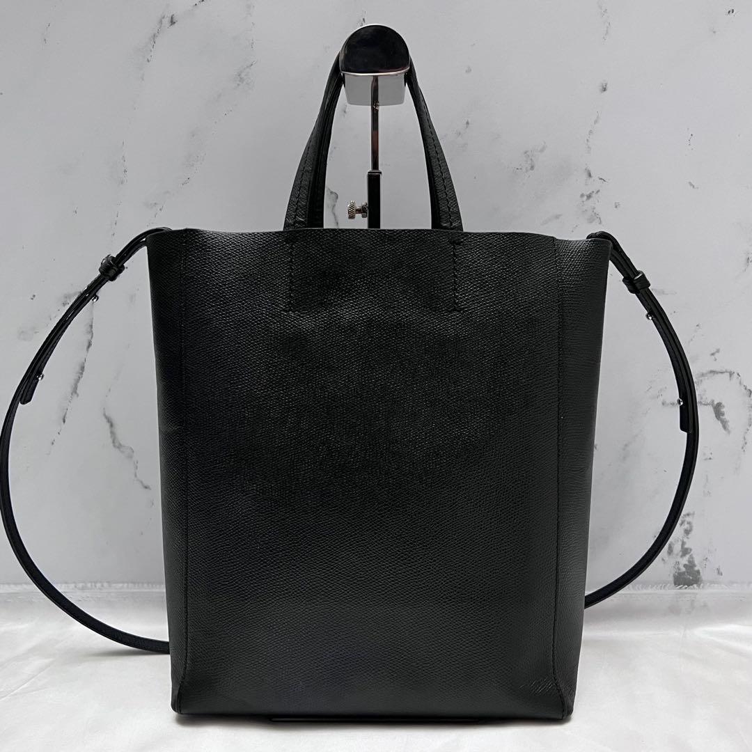 ◇極美品◇セリーヌ　バーティカルカバスモール　2way　旧ロゴ　ブラック　レザー