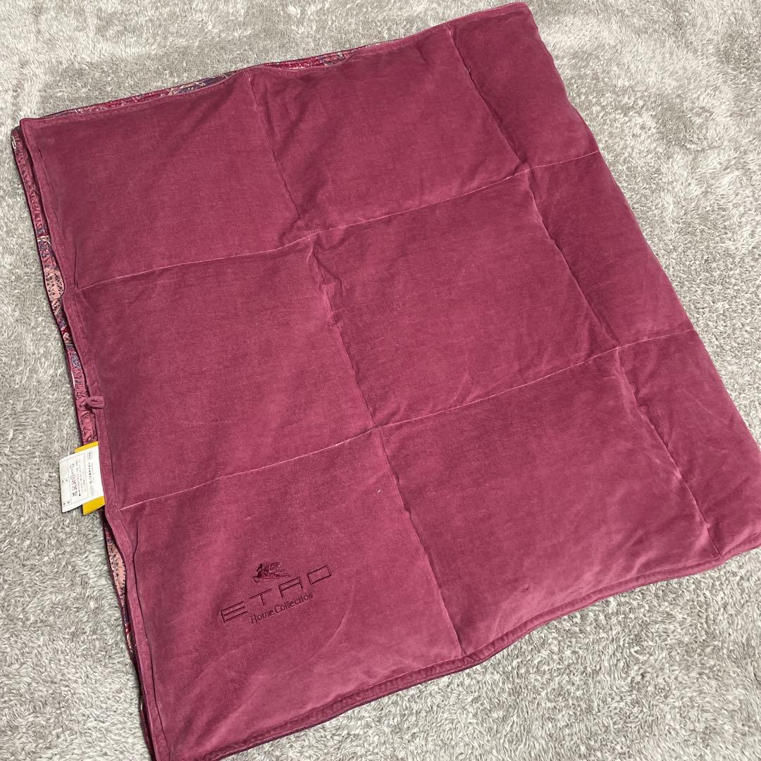 新品　エトロ　ETRO 羽毛ひざ掛け　ハーフダウンケット　ペイズリー