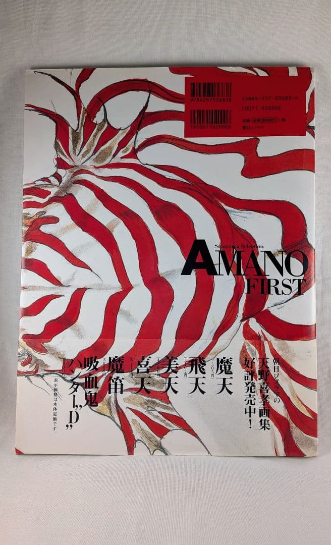 【絶版・希少本】天野喜孝 画集 AMANO FIRST 帯付き