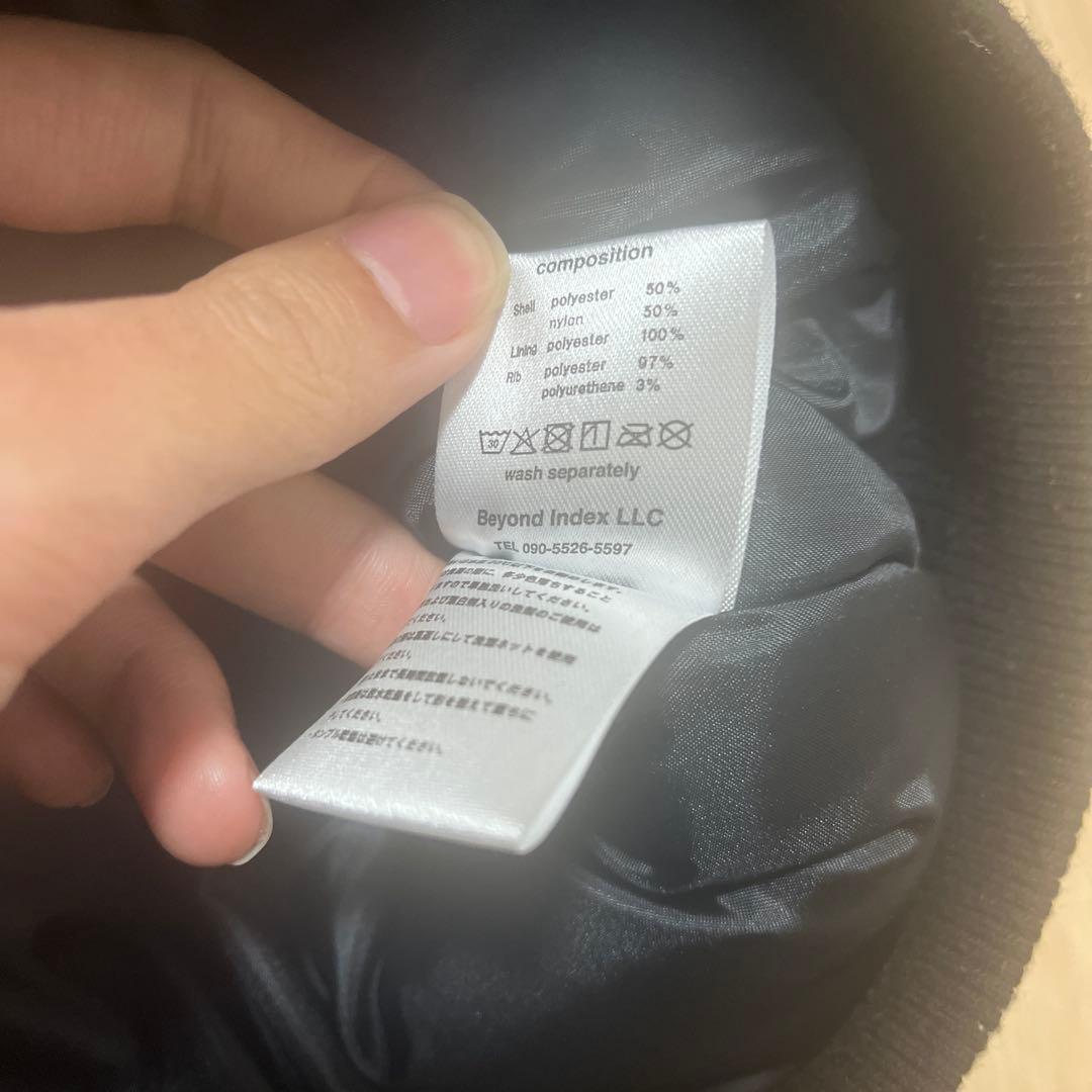 AFB SIGNATURE BOMBER JACKET ベロア　ブラック