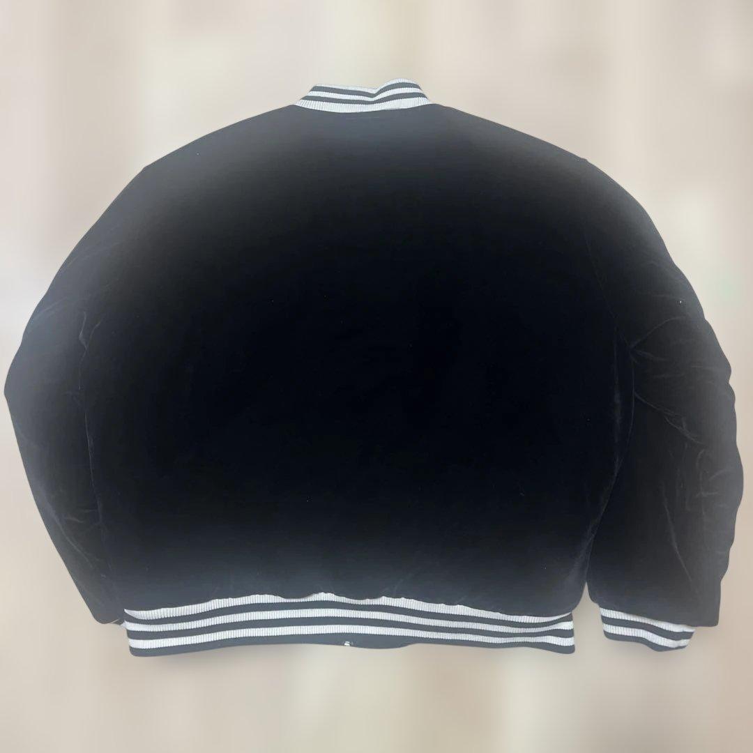 AFB SIGNATURE BOMBER JACKET ベロア　ブラック