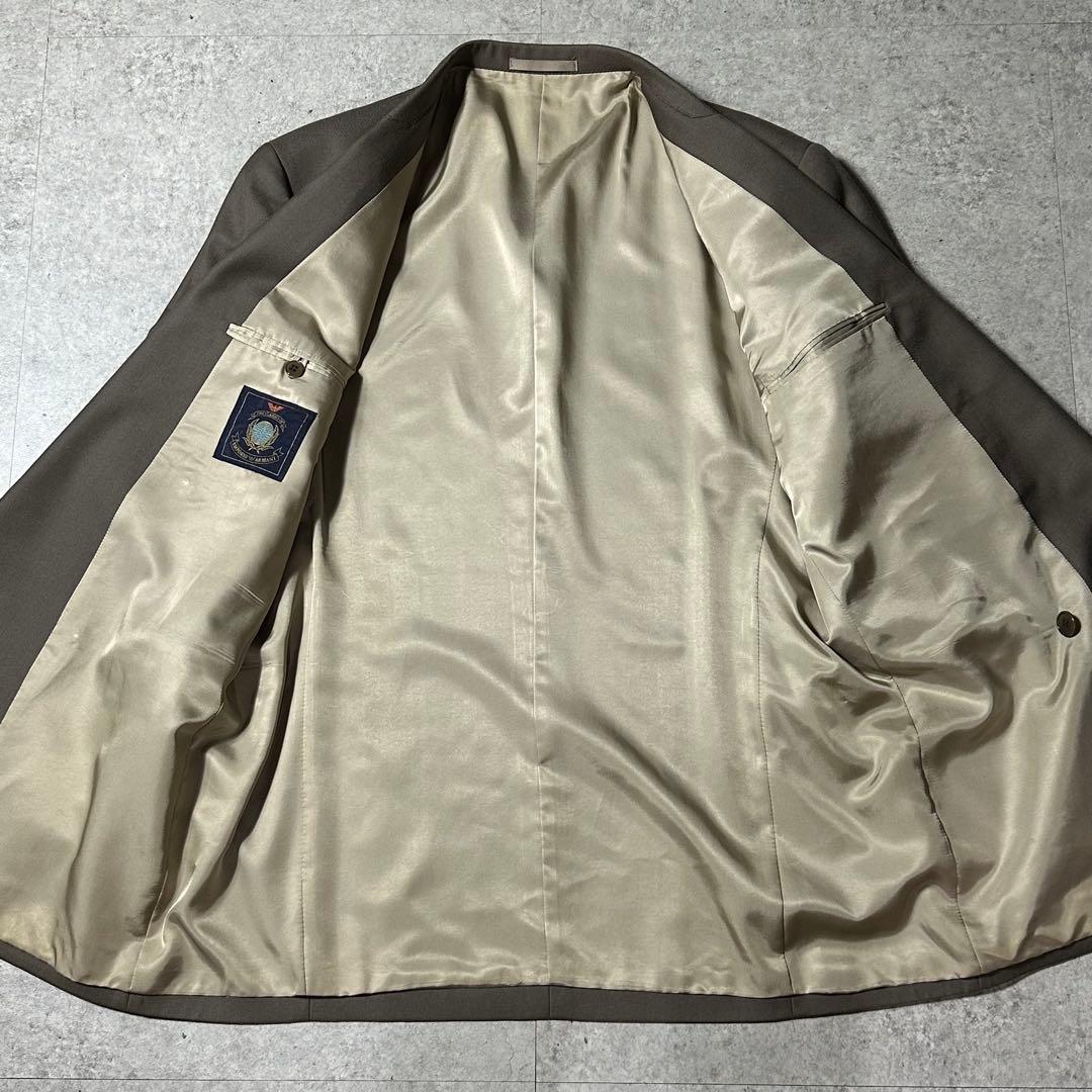 90s EMPORIO ARMANI ベージュ ダブル セットアップ
