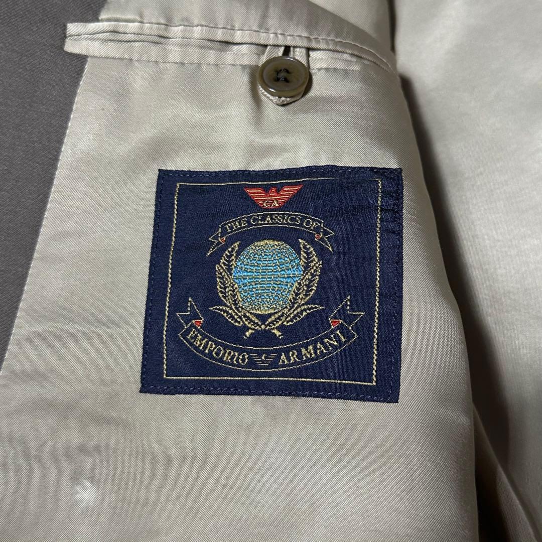 90s EMPORIO ARMANI ベージュ ダブル セットアップ